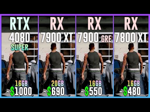 RTX 4080 SUPER vs RX 7900 XT vs RX 7900 GRE vs RX 7800 XT - Test in 25 Games