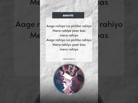 Rahiyo | Jasleen Royal & Ranveer Allahbadia #chatadda.in #rahiyo #rahiyolyrics #rahiyostatus