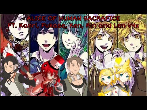 [Yugami-P] Alice of Human Sacrifice ft. Fukase, Rin/Len V4x, Kaori and Ken [+VPR] Halloween Special