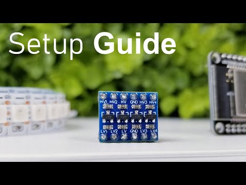 EASY Logic Level Shifter ESP32 Setup Guide: WLED Tutorial. 3.3v to 5v