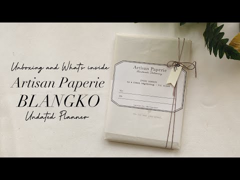 Unboxing and What’s Inside the Artisan Paperie Blangko Undated Planner