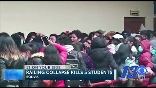 CAUGHT ON CAM: Bolivian University Students Fall to Death After Railing Collapses