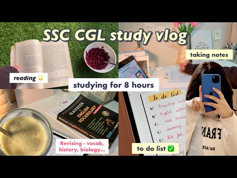 SSC Cgl study vlog📓🌷| an honest day of ssc aspirant| taking notes, ssc cgl 2024  #cgl #studyvlog