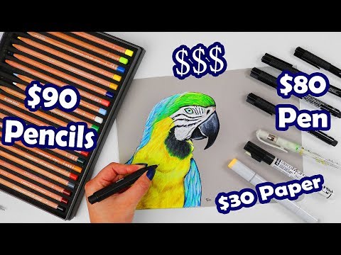 DOES MONEY MATTER? Drawing With My Priciest Art Supplies