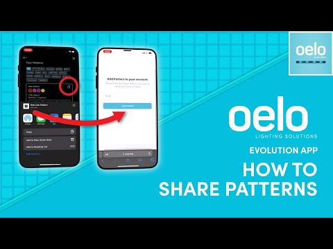 Oelo Evolution App: Sharing Custom Patterns