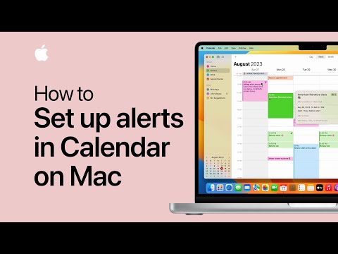 How to set up alerts in Calendar on Mac | Apple Support