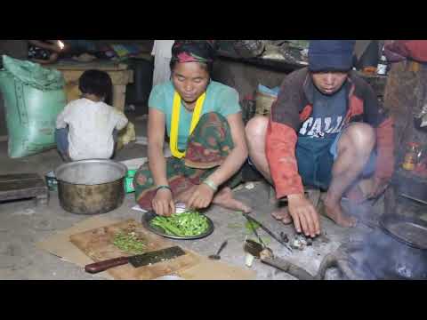 Myvillage official videos EP 1177 || Cooking and eating curry of green vegetables