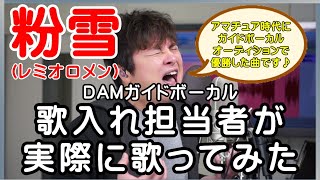 【粉雪 / レミオロメン】 DAMガイドボーカル歌入れ担当者が実際に歌ってみた