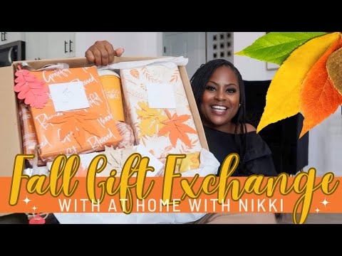 Fall Home Office Gift Exchange with Another YouTuber! (Watch to See What We Got!)