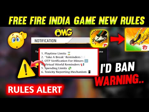 Free Fire India New rules | free fire India launching date and time ⌚ | free fire india