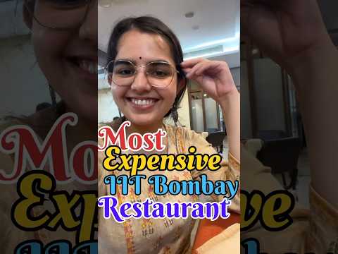 Treat at Gulmohar restaurant in IIT BOMBAY🤩🤩.   #minivlog #garimabangar #iitbombay