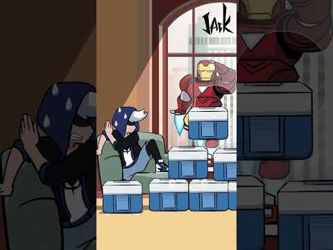 If Marvel heroes delivered packages  #animation #comics #cartoon #funny #shorts #marvel