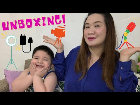 UNBOXING VLOGGING EQUIPMENT WITH BABY LIAM CHARLES by Anna Margarita