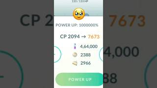 When I max powered up my rarest Shundo..... 😳 Pokemon go