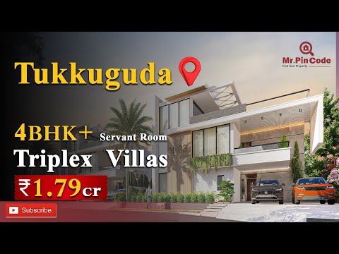 Villas for Sale in Tukkuguda, Hyderabad | Triplex Villas in Hyderabad |#gatedcommunityvillas