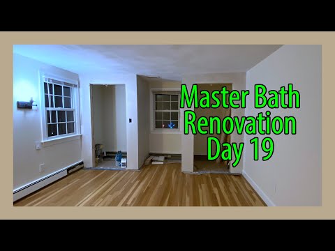 Master Bath Reno - Day 19 - Tile & Plaster