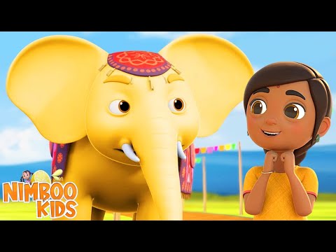 Hathi Mama O Hathi Mama, हाथी मामा, Hindi Song for Kids and Nursery Rhymes