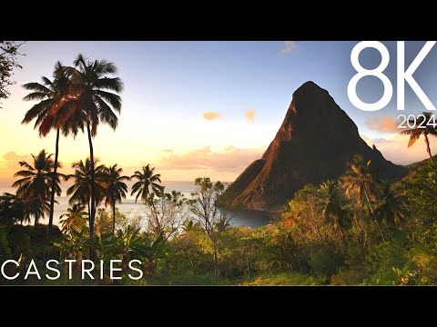 Castries, St Lucia 🇱🇨 in 8K ULTRA HD - Travel Video