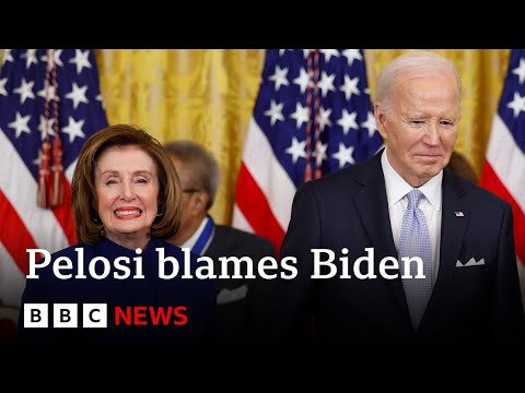 Nancy Pelosi blames Joe Biden for Democrats’ election loss | BBC News