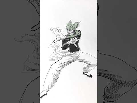 how to draw garou #drawing #drawingtechniques #garou