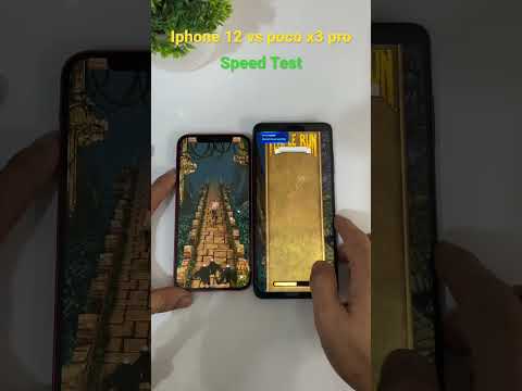 Iphone 12 vs Poco x3 pro //Speed Trst #shorts