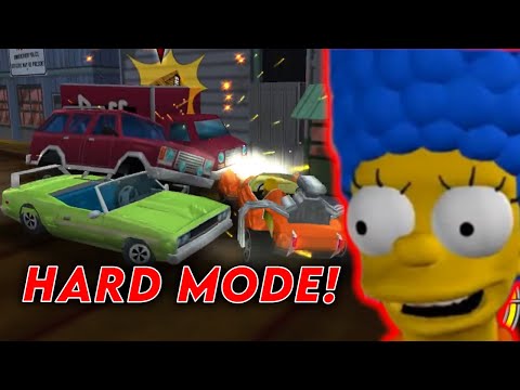 Simpsons Hit & Run But CARS ATTACK YOU!? (Hard Mode)