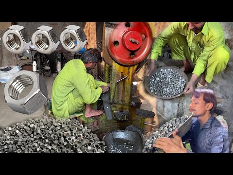 How to Manufacture Heavy Hex Nut | Incredible Fastener Nut making process