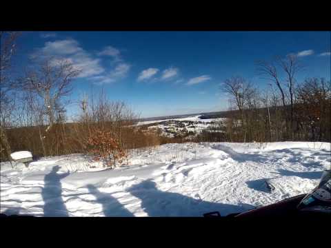 A DAY ON THE SNOWMOBILE TRAILS