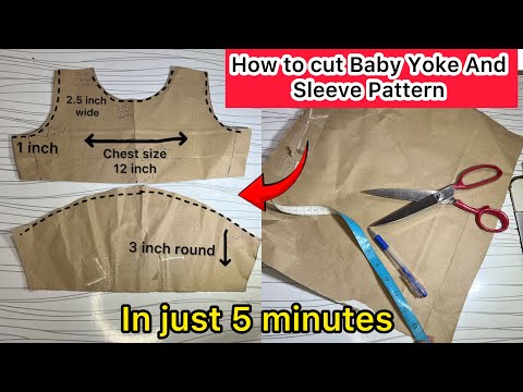 Baby frock pattern cutting || Very easy to make Baby Frock || Sewing ideas