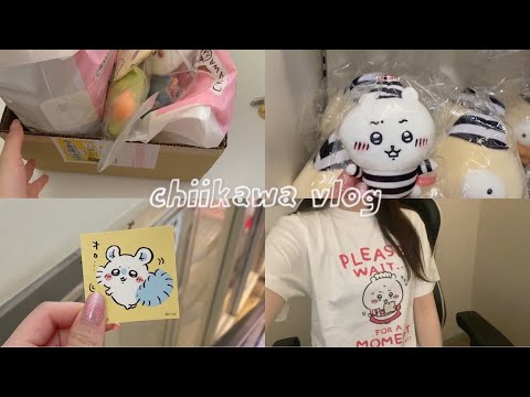 [Chiikawa Vlog] Chiikawa Land | Harajuku Kiddy Land | Mascots | 100 Yen Shop Collab | Purchase Haul