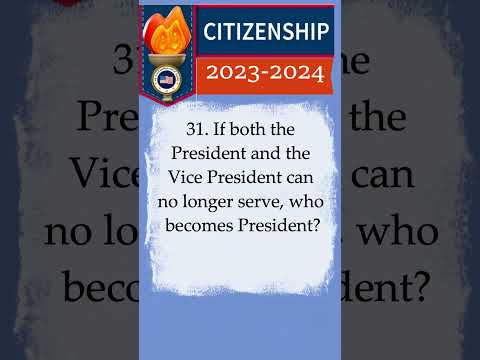 2023-2024 U.S CITIZENSHIP TEST, Civics Test (QUESTION 31) Naturalization #youtubeshorts