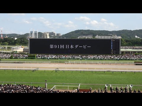 【日本ダービー2024】レース前のカッコいい煽りV〜ファンファーレ生演奏【現地映像】