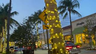 Enchanting Christmas Lights on Worth Avenue, West Palm Beach - A Holiday Spectacle!