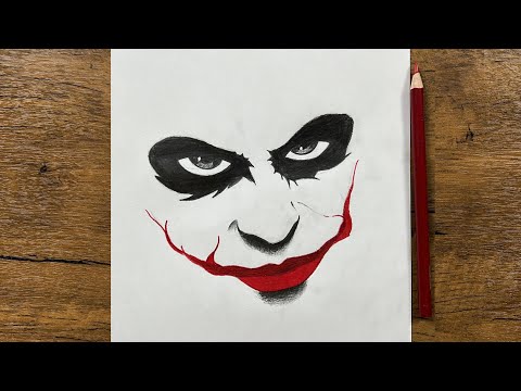 Easy joker art | How to draw the joker easy | step-by-step