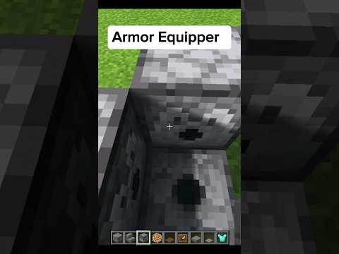 Armor Equipper in Minecraft. #shorts #youtubeshorts #minecraft