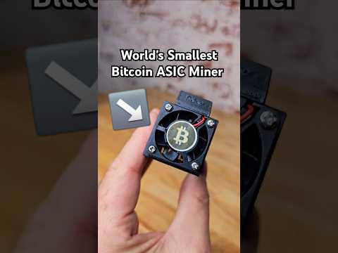 World's Smallest Bitcoin ASIC Miner #shorts #bitcoin #3dprinting