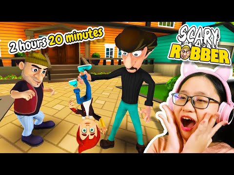 I Played SCARY ROBBER Home Clash for 2 Hours 20 Minutes!!! (SUPERCUT PART 1)