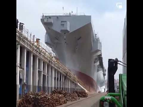 How an aircraft carrier is launched