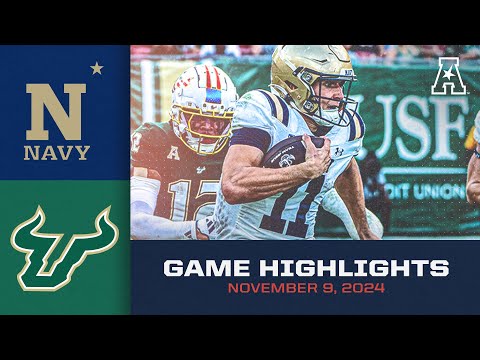 Game Highlights: Navy vs South Florida (Nov. 9, 2024)