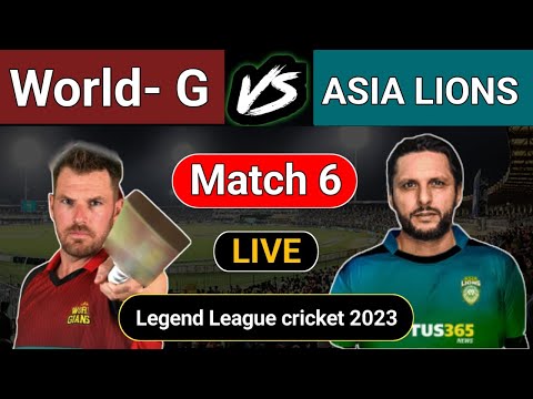 LIVE : Asia Lions vs World Giants || Legends League Cricket || LLC  2023 sami final