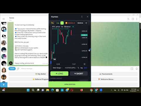 HunteX - Watch Me Make Fast Money With This 1000X Telegram Trading App!!