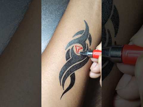 tribal tattoo idea.....#tattoo #temporarytattoo #asmr #art