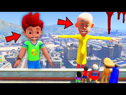 LITTLE SINGHAM WITH SHIVA KICKO SHINCHAN FOUND BIGGEST EVER PATLU IN GTA 5