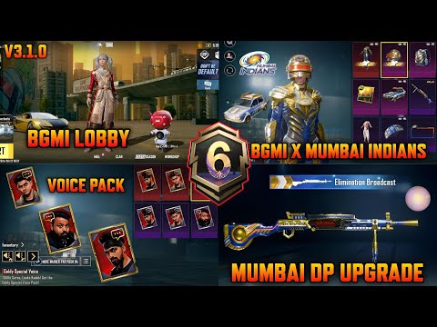 Bgmi x Mumbai Indians | Dp Upgrade @8bitGoldygg @SMRGAMING @soulregaltos9810  Voice Pack