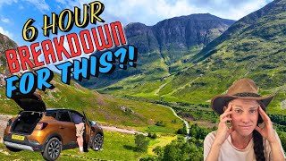 BROKEN DOWN in a RENTAL CAR in Scottish Highlands | Glenfinnan | Edinburgh | Scotland Family Travel