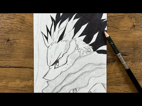 How to draw deku new form step-by-step | anime drawing