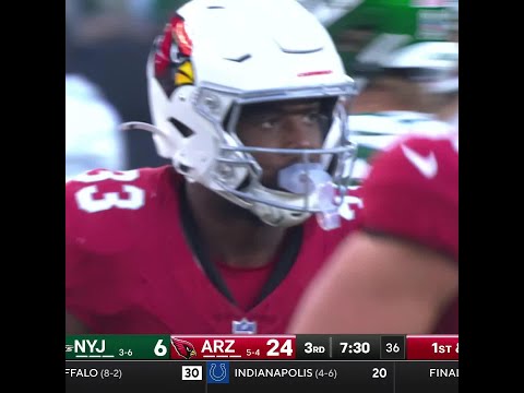 Trey Benson catches for a 19-yard Gain vs. New York Jets