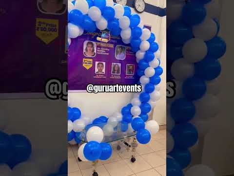 Simple balloon ring decoration work done by @guruartevents