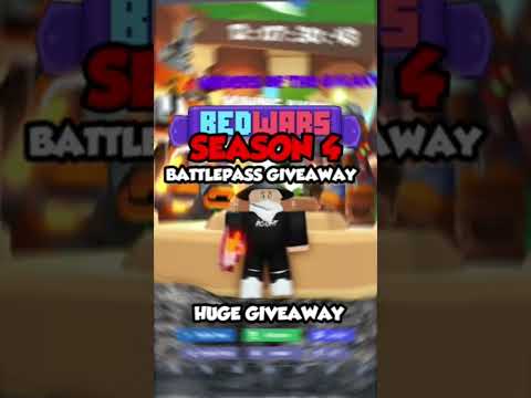 Season 4 Battle pass Giveaway.. (Roblox Bedwars)