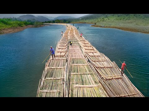 Riding Asia’s Cheapest Bamboo Train on River